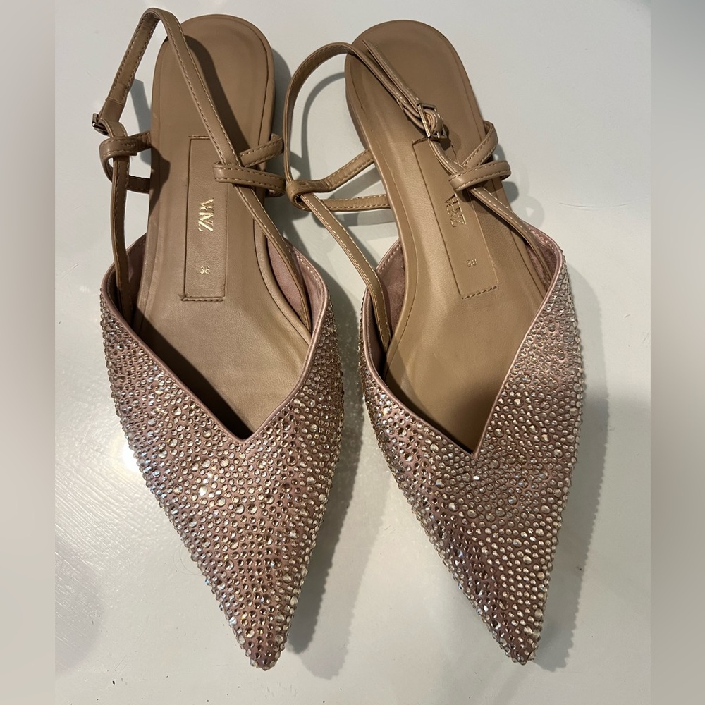 ZARA Jeweled Flats ✨